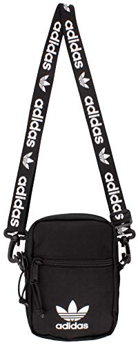 adidas Originals Unisex Festival Crossbody Bag, Black/White, ONE SIZE